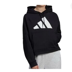 ADIDAS Women's Future Icon Badge of Sport Hoodie Black Small NWT